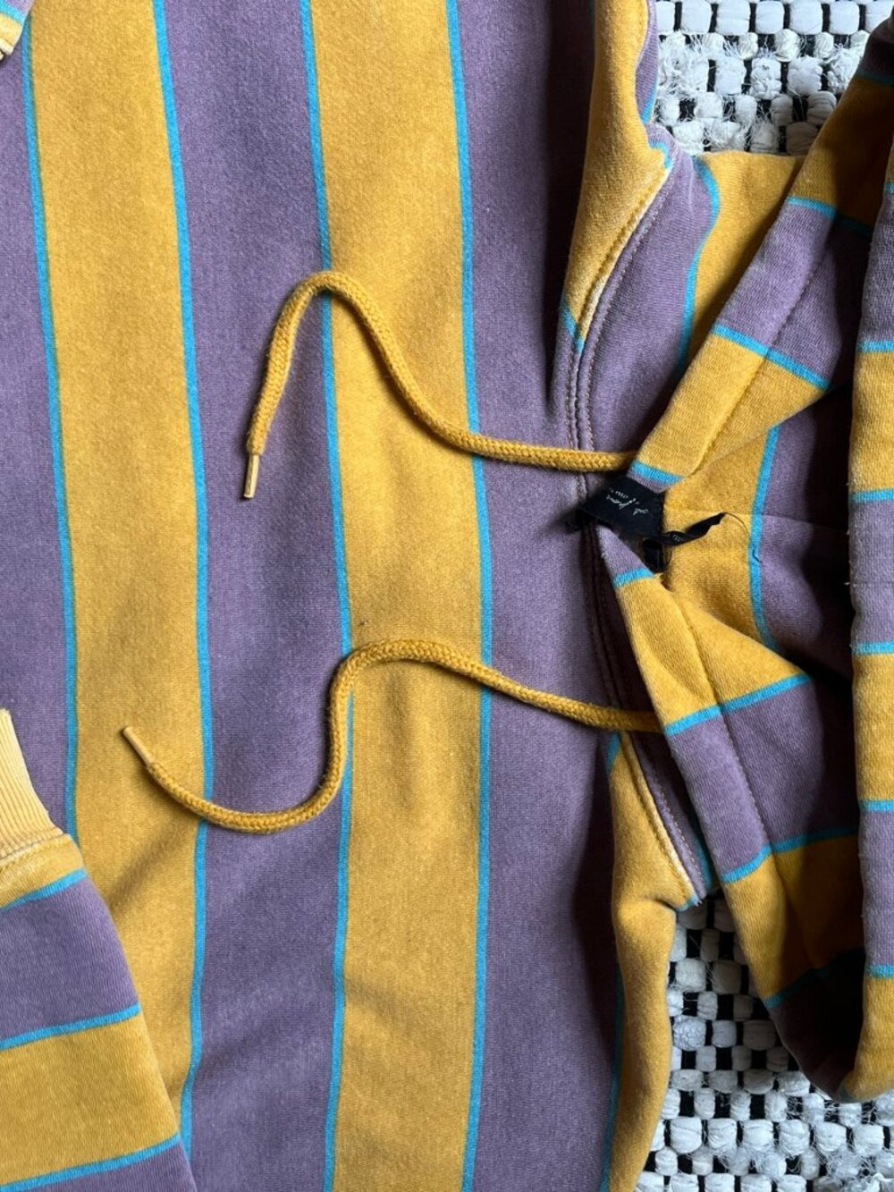 Out From Under Stripped Crop Hoodie - Picture 4 of 5
